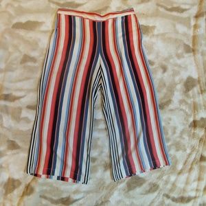 Tabitha Webb Striped Crop Pant Size Medium